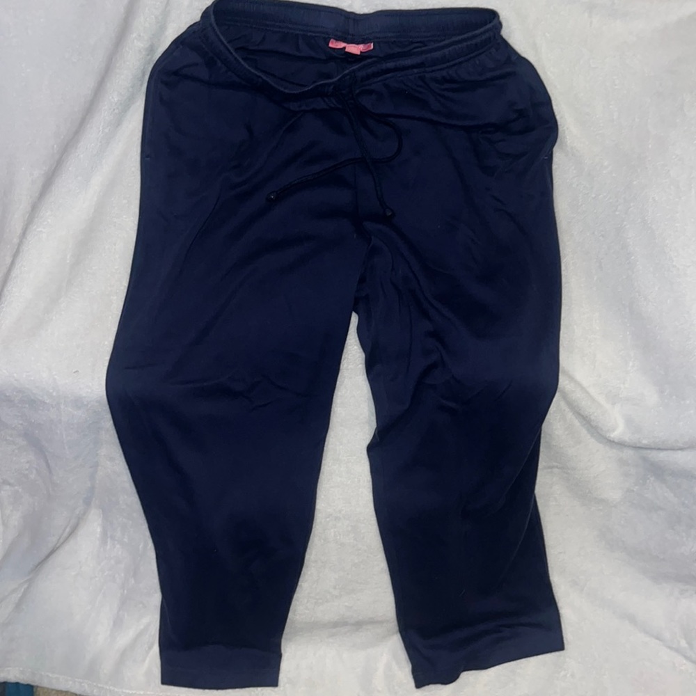 Women Within, Large 18/20, 1 Black lounge pants, 1 Blue lounge pants